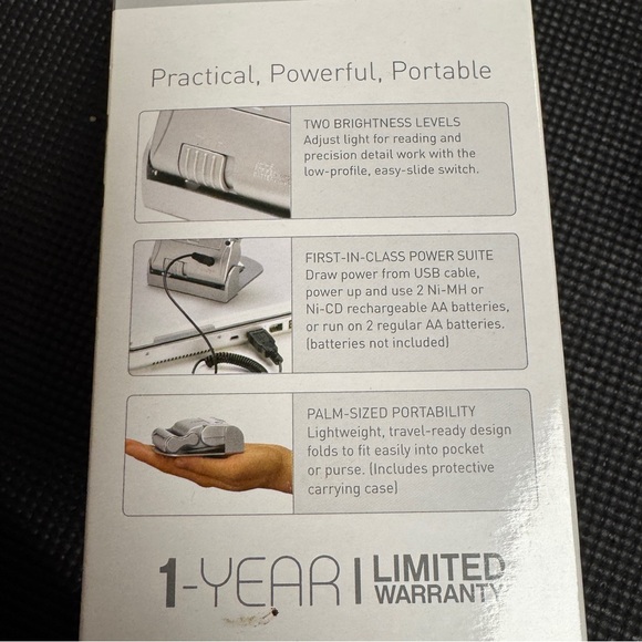 Verilux Full Spectrum Book and Travel Light 2 Level Brightness Protective Case - Picture 7 of 11